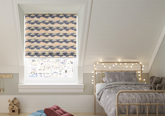 Cloudy Cosmos, Twinkle Grey - Roman Blind - Image 3